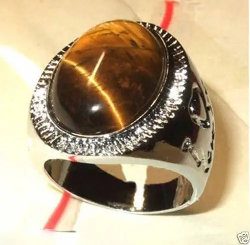 

Jewelry tibet tiger's-eye men's ring size:7.8.9# 10# 11# a 5.22