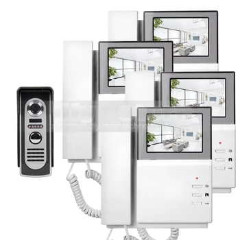 

DIYSECUR 4.3inch 800 x 480 HD Screen Video Door Phone Video Intercom Doorbell + 600 TVLine IR Night Vision Outdoor Camera
