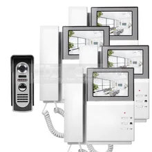 DIYSECUR 4.3 pulgadas 800×480 HD de Pantalla Video de La Puerta Teléfono Puerta de Intercomunicación de vídeo + 600 420tvline IR Visión Nocturna Al Aire Libre cámara