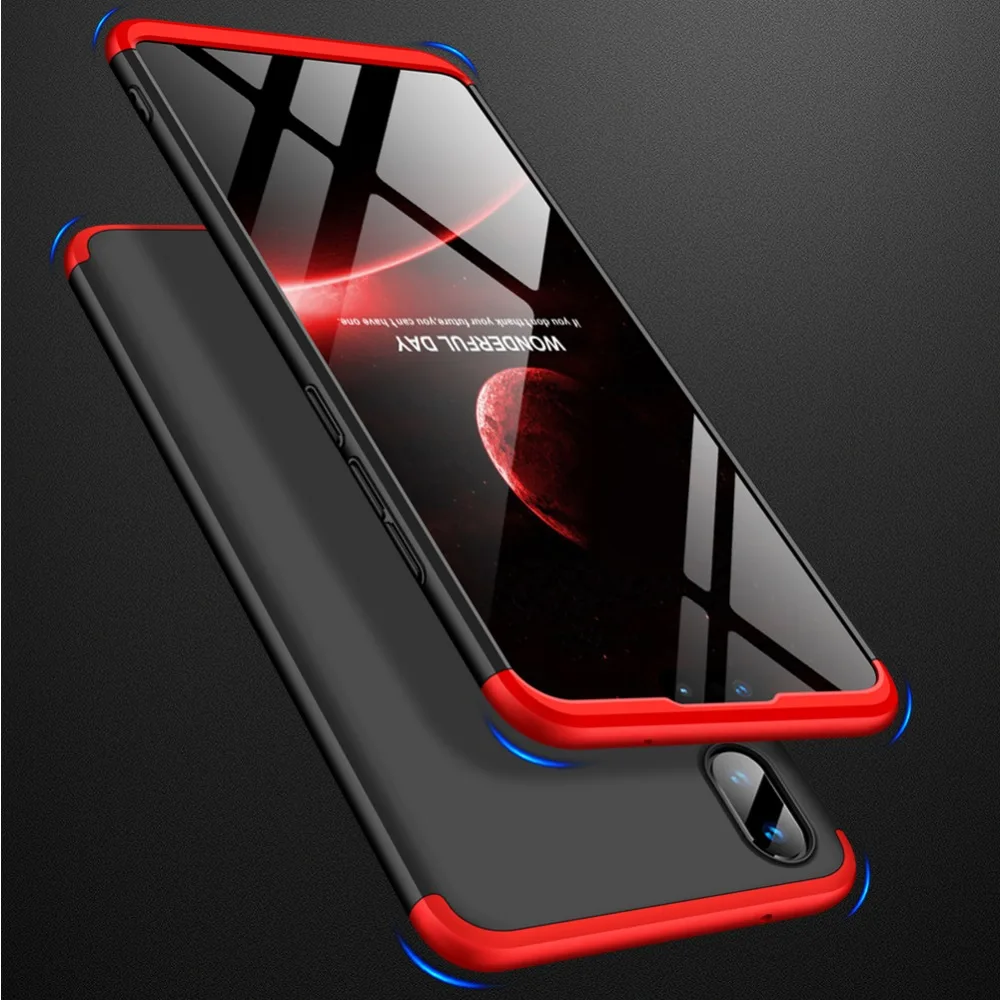 Чехол для Huawei Y9 2019 3 в 1 Жесткий из поликарбоната защитный чехол с полным покрытием