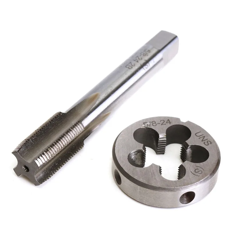 2017-high-quality-5-8-24-unef-right-hand-tap-round-die-set-hss