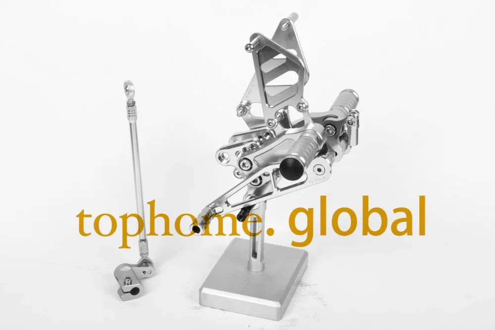 

Free Shipping Motorcycle Parts Silver CNC Rearsets Foot Pegs Rear Set For Honda CBR954RR 2002-2003 motorcycle foot pegs