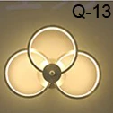 Светодиодный настенный светильник в скандинавском стиле, светодиодный настенный светильник для спальни, настенный светильник для гостиной, домашние лампы, теплый белый светильник, холодный белый светильник - Цвет абажура: Q-13
