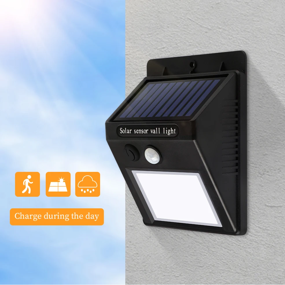 

16 LEDs Solar Power Lamp PIR Motion Sensor Flickering Flame Wall Light Outdoor Waterproof Energy Saving Garden Security Lamp