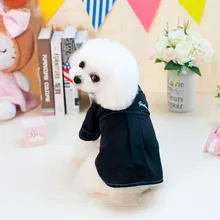 Новая рубашка для собак, пальто для щенков, хлопок, черно-белое пальто, весна-лето, модная дизайнерская одежда, новая одежда для домашних животных, чихуахуа Йорк