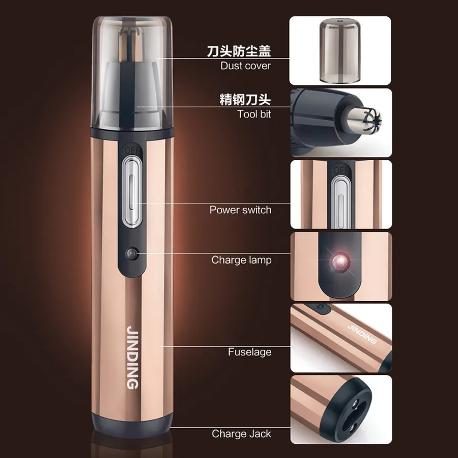 Nose Ear Face Neck Eyebrow Hair Trimmer Shaver Clipper 10