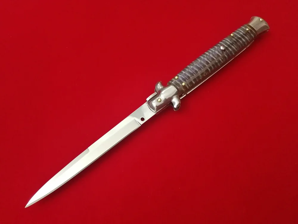 WHYEDC бренд AKC 11 ''стилет нож складное зеркальное лезвие 440C сталь акриловая ручка