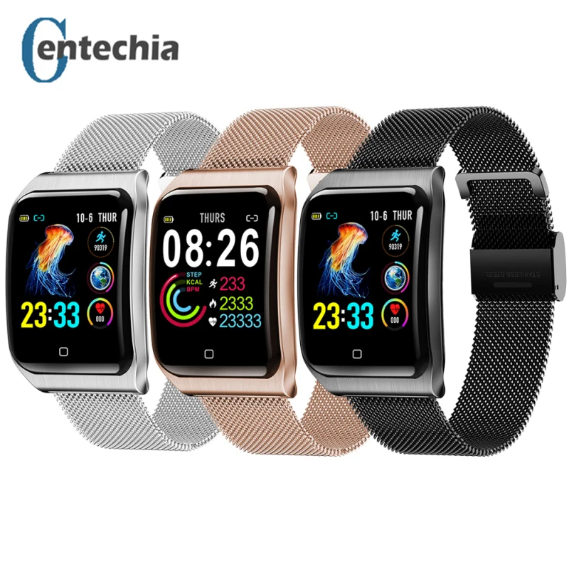 

2019 NEW F9 smart watch men IP68 Waterproof Heart rate health monitor Pedometer wristband for Android iOS smart watch clock