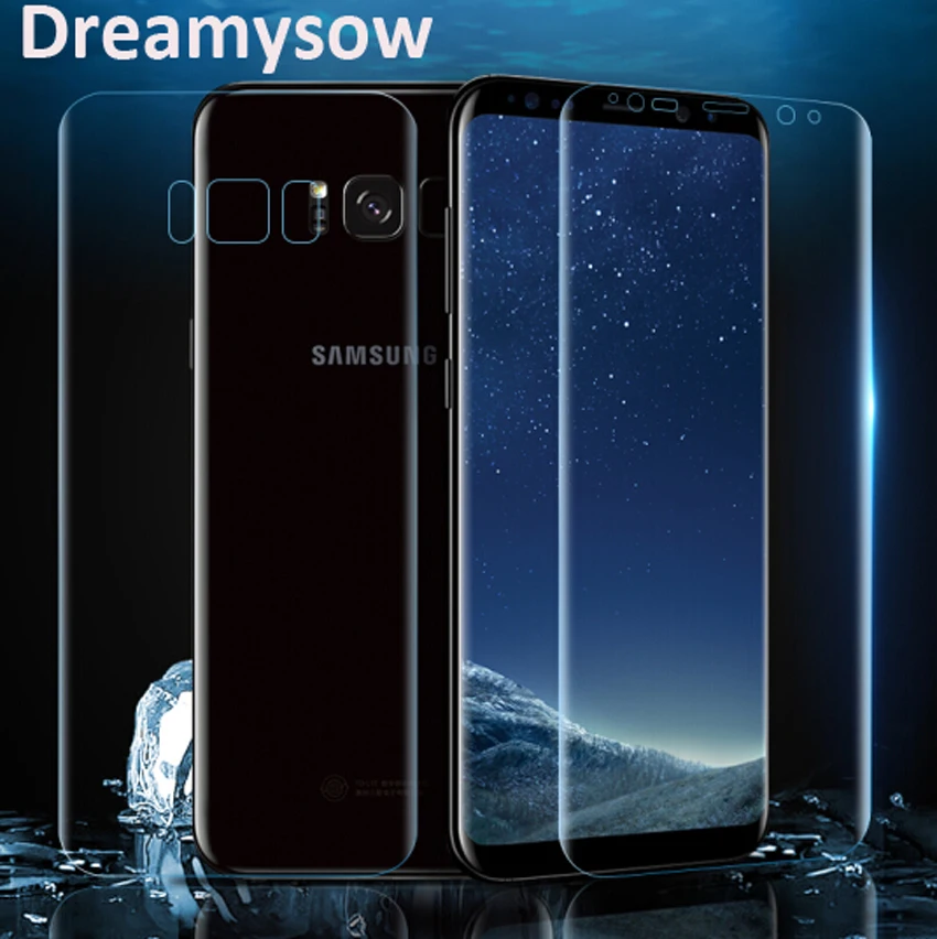 

Front and Back 3D Curved Surface Full Cover For Samsung Galaxy S7 Edge Case S8 S8Plus Note8 Soft PET Screen Protector Film Capa