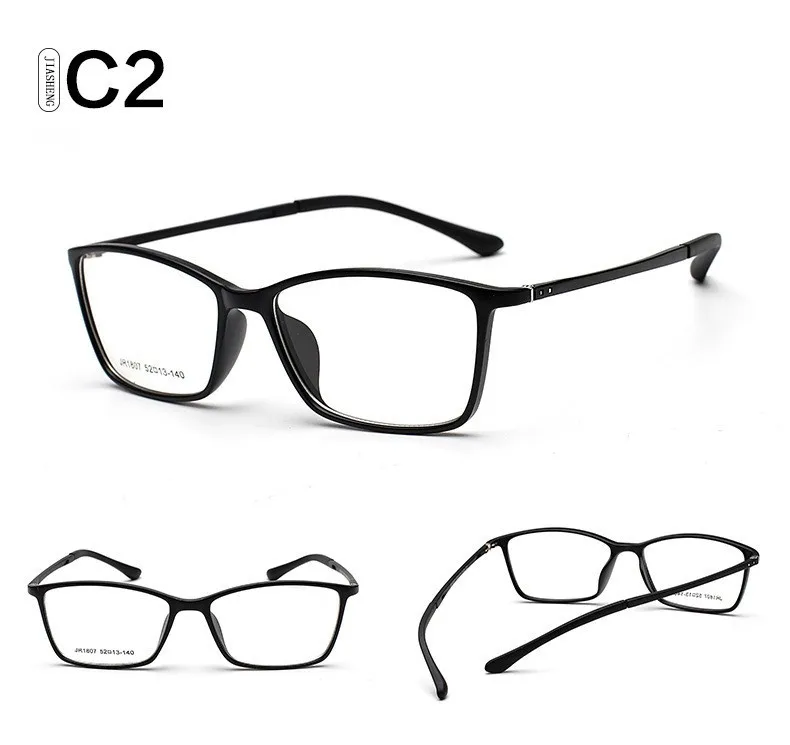 Ретро оправы для очков прозрачными линзами Для мужчин Для женщин Оптические очки TR90 мягкие ноги Gafas De Ver 1807 прозрачные модные очки