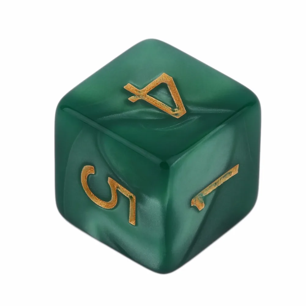 New Arrival 7 Pcs Set Bright Color Digital Dice Creative Multi-Faceted Pearl Gemmed Acrylic Dice 16-20mm D4 D6 D8 D10 D12 D20