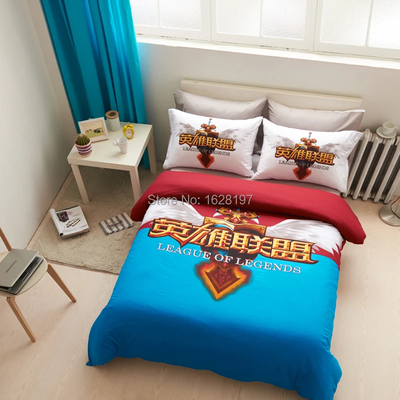 LEAGUE OF LEGENDS LOL Theme bedding sets Free Shipping Home textile Bed