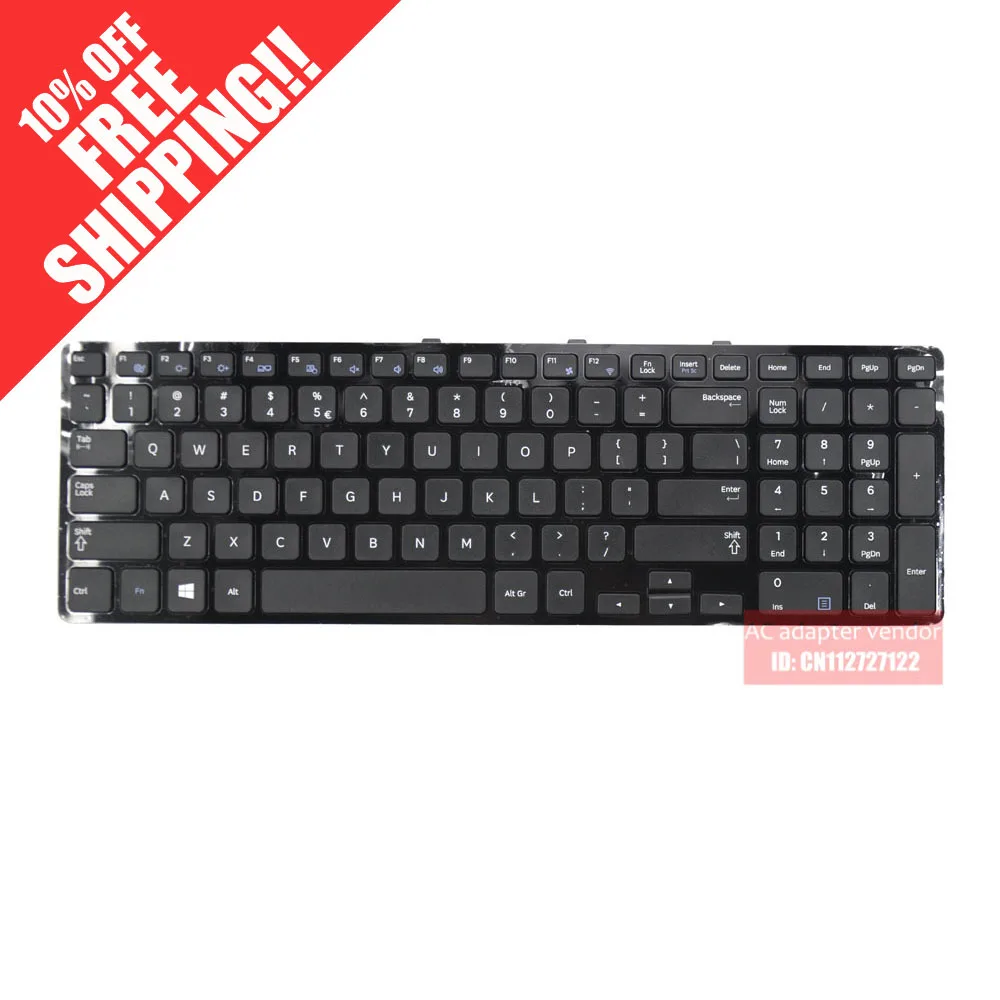 Клавиатура с английской раскладкой для ноутбука SAMSUNG NP350E7C 355E7C NP365E5C V134302BS1 |
