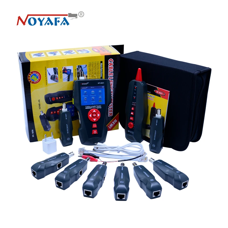 Miglior Nuovo NF 8601W Multi funzionale Cavo di Rete Tester LCD lunghezza del Cavo Tester Breakpoint Tester Inglese versione NF_8601W