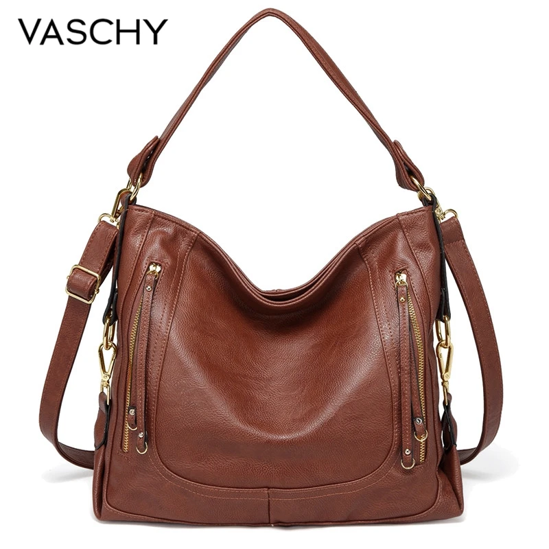 Bolsas para as Mulheres Bolsa de Ombro da Forma para Mulheres Casuais de Alta Vaschy Qualidade Crossbody Messenger Bolsa Ladies Chic Couro Sintético Macio