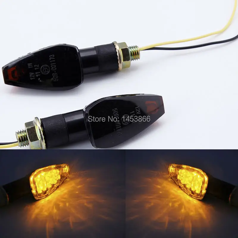 2 X 14 LED 12V 2W Mini Motorcycle Bike Turn Signal Indicators Arrow