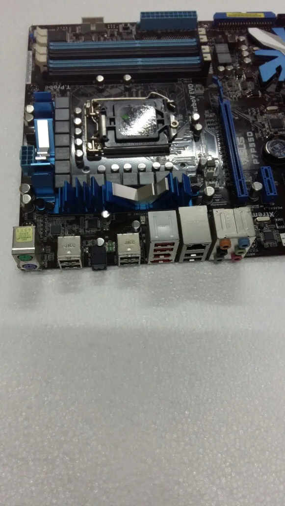 Бесплатная доставка 100% оригинал Asus P7P55 LX DDR3 LGA 1156 контактный 16 ГБ Intel P55|Звуковые