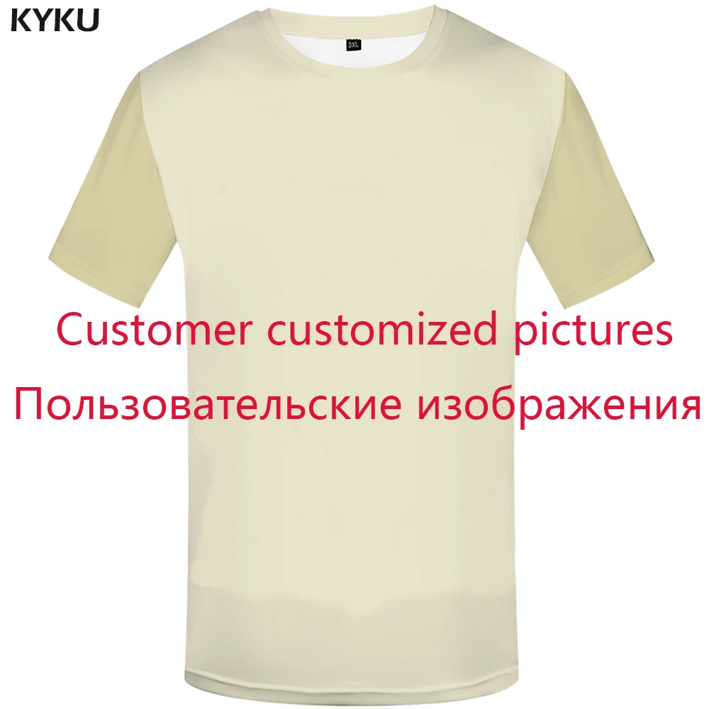 

KYKU Brand 3d T shirt Custom Pictures Made By The Customer Choice Print Mens/women T-shirt Men Customsize XS-8XL Summer 2018