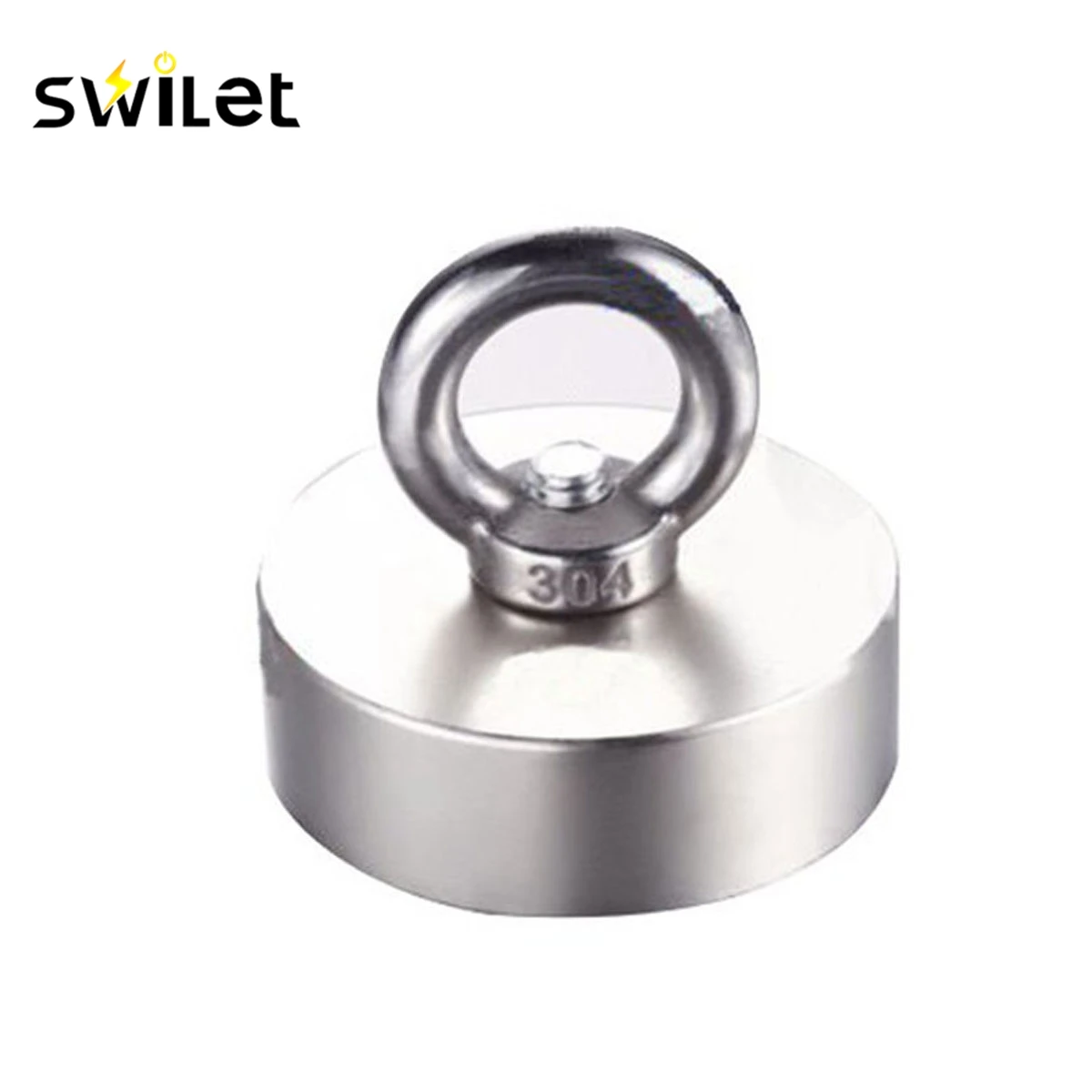 

SWILET 50x50x20mm Strong N52 Neodymium Magnets WITH Round Disc Ring Hole Rare Earth Round Magnet Powerful Permanent Magnetic