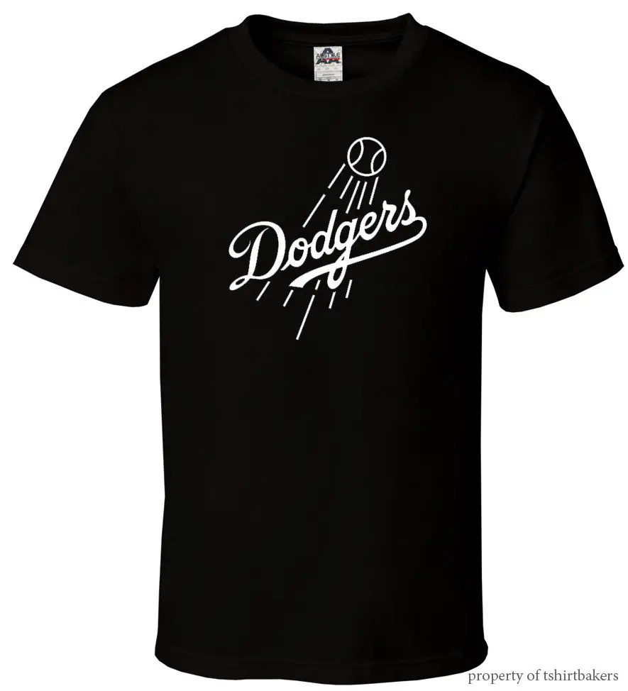 Dodgers - Black T-Shirt Fan Baseball LA Los Angeles Champs Harajuku Tops t shirt Fashion Classic Unique