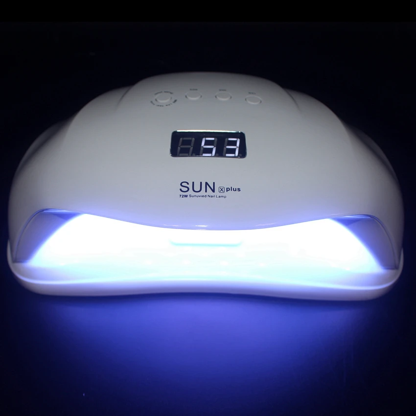 

Sunx plus UV lamp 72W LED Nail Lamp Dual Power Fast Dry For Curing Nail Gel Polish Manicure 30s 60s with Auto Sensor Machine
