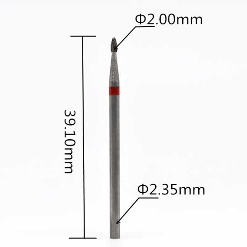 1 шт 2,35 мм кутикулы чистый бит искусство электрическое сверло для салона керамический сверло для ногтей инструменты высокого качества