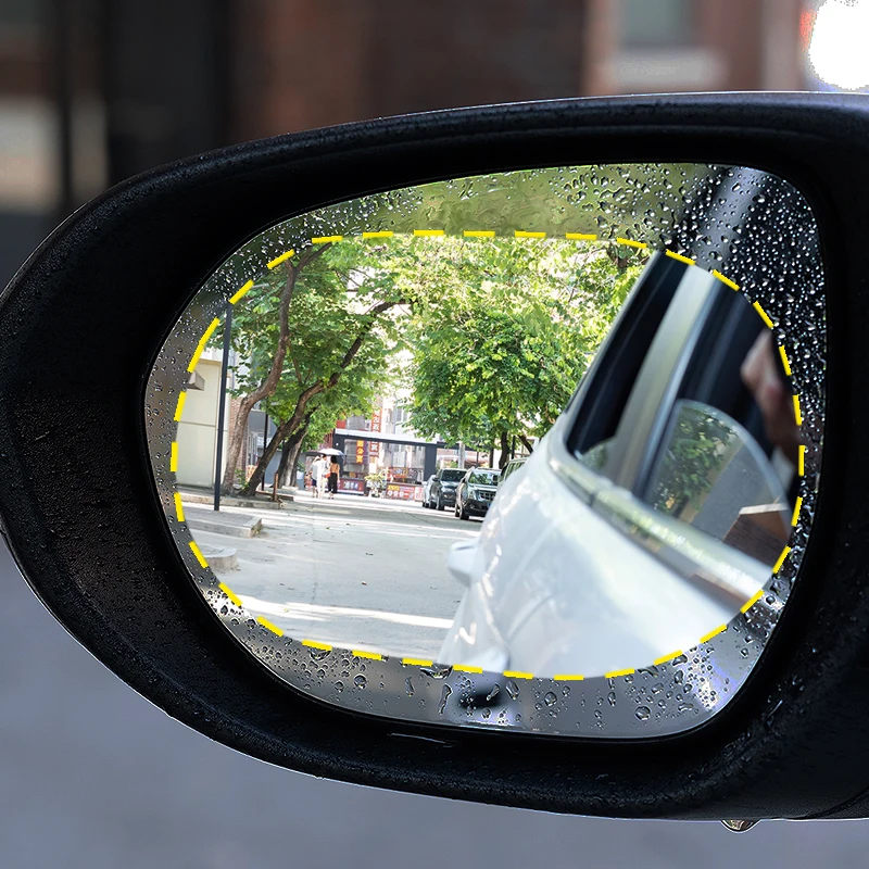 

2PCS Car Anti Water Mist Film Anti Fog Nano Coating Rainproof Rearview Mirror Window Protective Film car accessories stickers