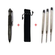 High quality defensive tactical pen self-defense pen multi-function aviation aluminum alloy non-slip portable camping ball pen