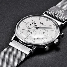 Biden мужские часы лучший бренд класса люкс бизнес водонепроницаемый спортивный хронограф кварцевые мужские наручные часы Мужские часы Relogio Masculino