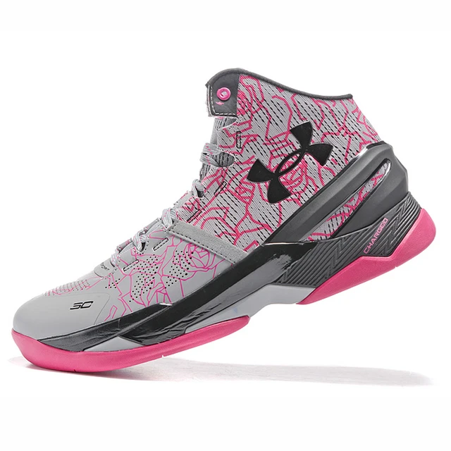 Under Armour mujer Curry V2 firma deporte baloncesto zapatillas al aire libre femenino cargado amortiguación zapatos de corte media 36- 40 _ - AliExpress Mobile
