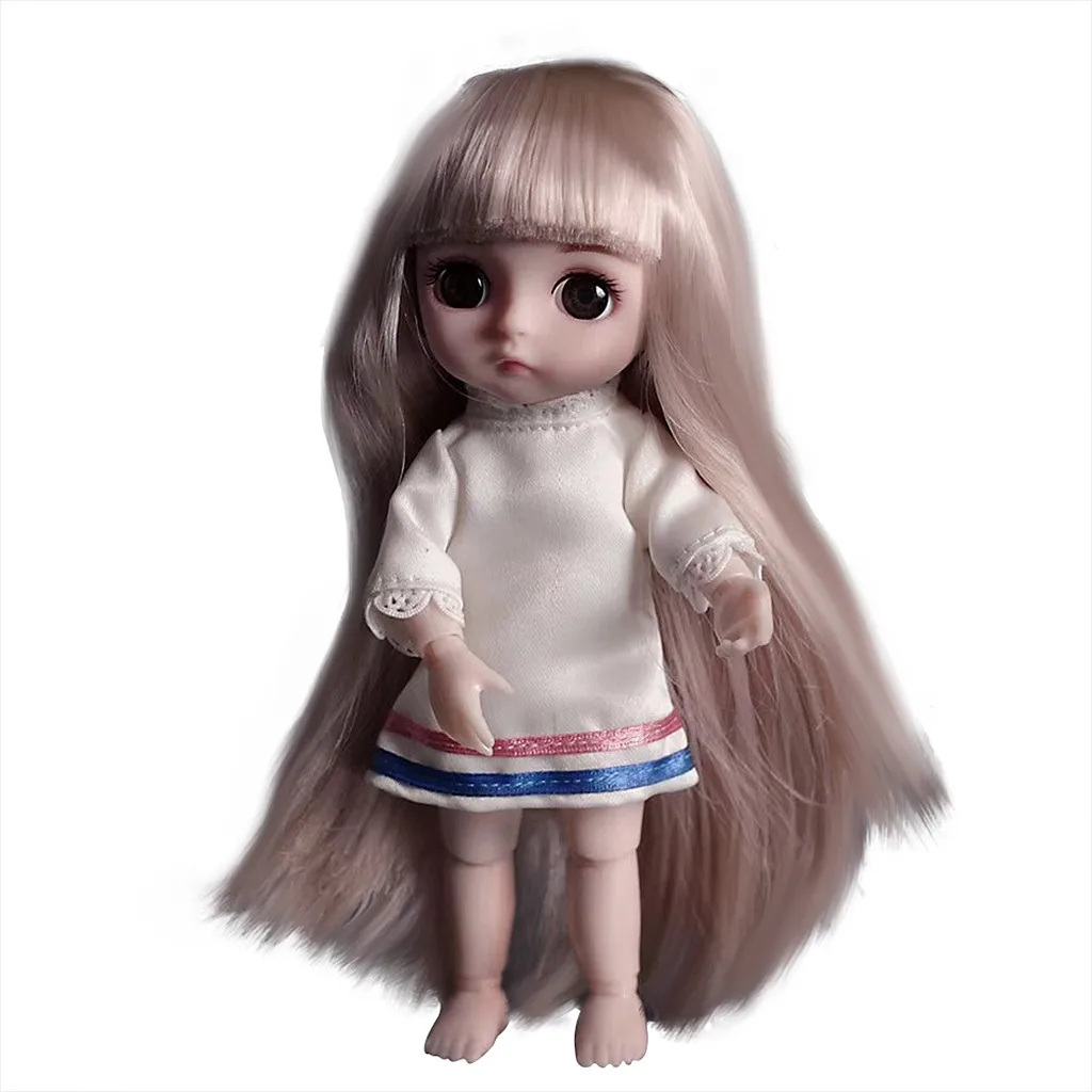 Модная Кукла умная девочка принцесса игрушка многосоставная мини имитация 3D