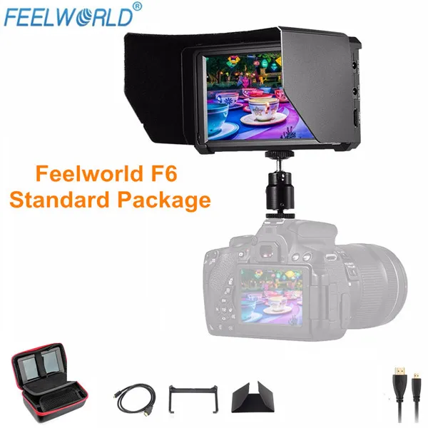Feelworld F6 5," ips 4K HDMI монитор для DSLR или беззеркальной камеры с батареей с одной ручкой для Zhiyun Crane 2 Gimbal