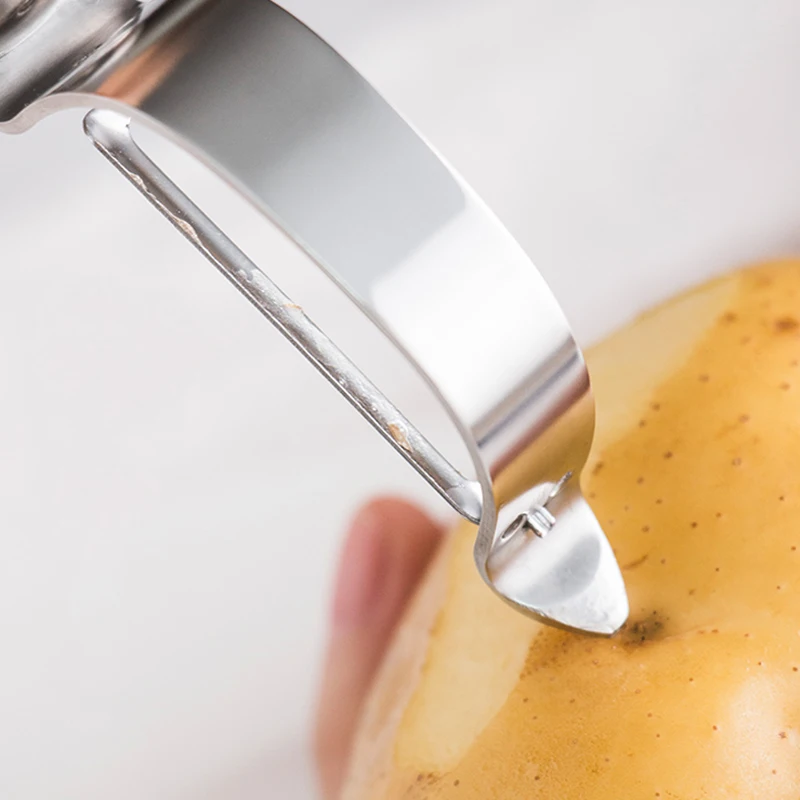 Stainless Steel Potato Peeler Fruit Vegetable Tools Metal Peeler Zesters Slicer Paring Cooking Tools Kitchen Gadgets Accessories (6)