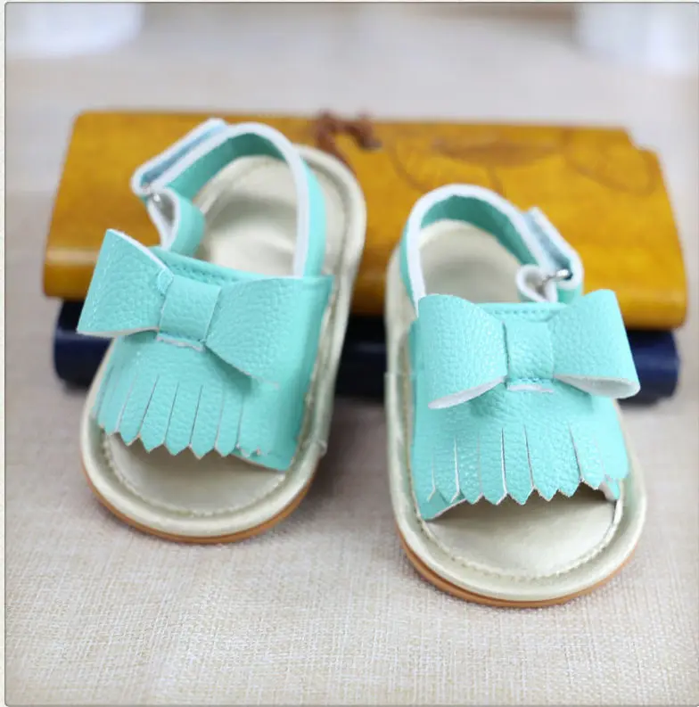 Summer White Soft Rubber Bottom Baby Girl Antiskid Toddler Shoesin