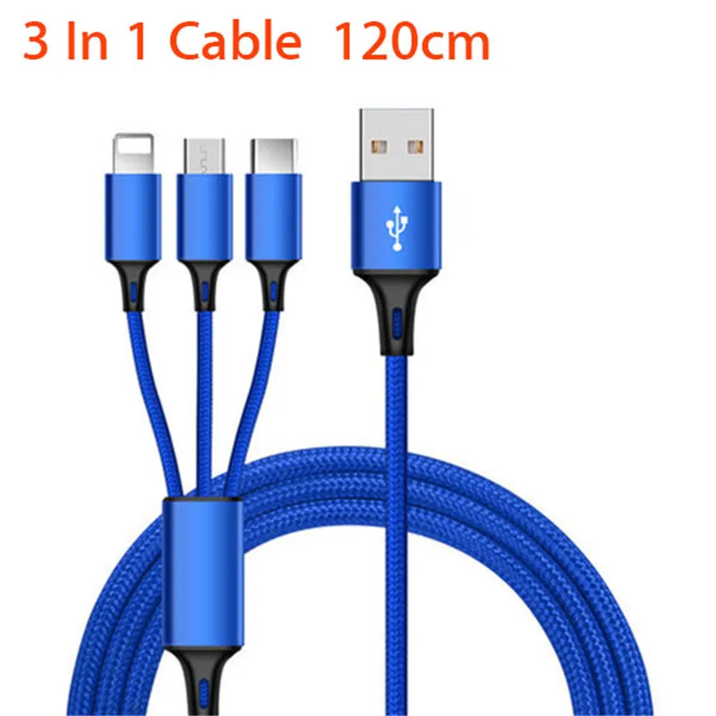 

3 In 1 usb Cable For Blackview oukitel Ulefone multi Ulefone Power 6 5s DOOGEE google 2xl 3xl type c micro usb charger cord wire