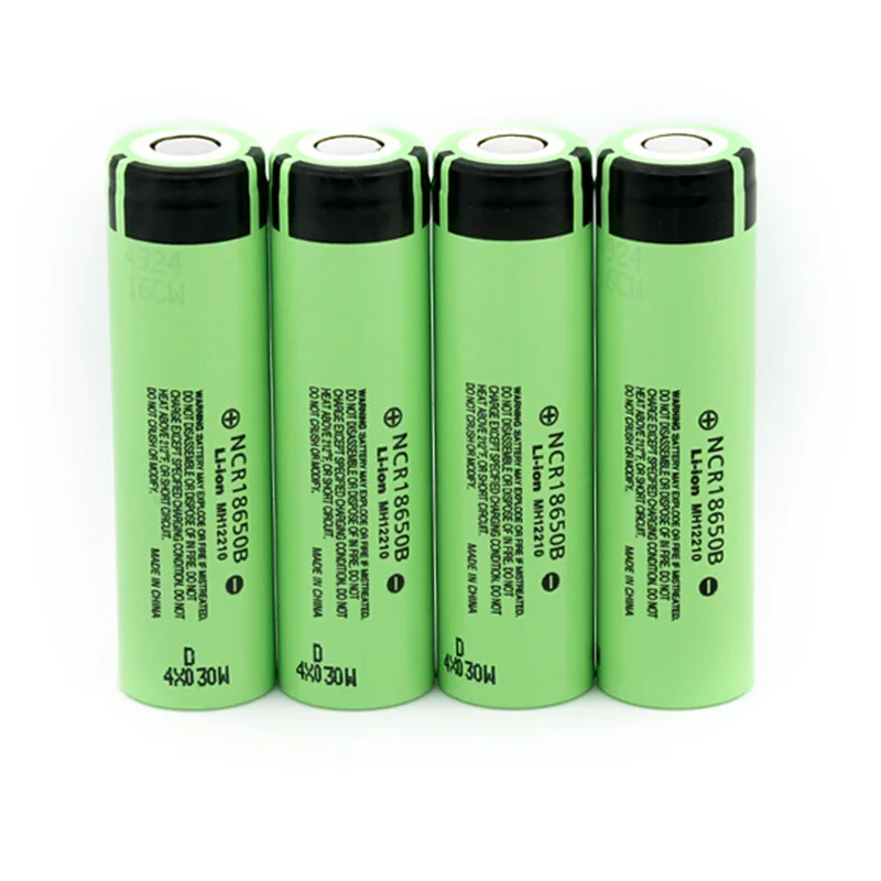 Dinto 4 шт. для Panasonic NCR18650B 3.7 В 3400 мАч Батарея 18650 Перезаряжаемые Bateria литий ионный