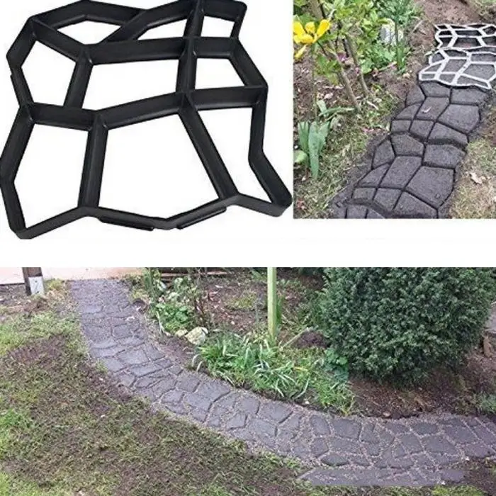 Floor Path Maker Mould Concrete Mold Reusable DIY Paving Durable for Garden Lawn Dropshipping