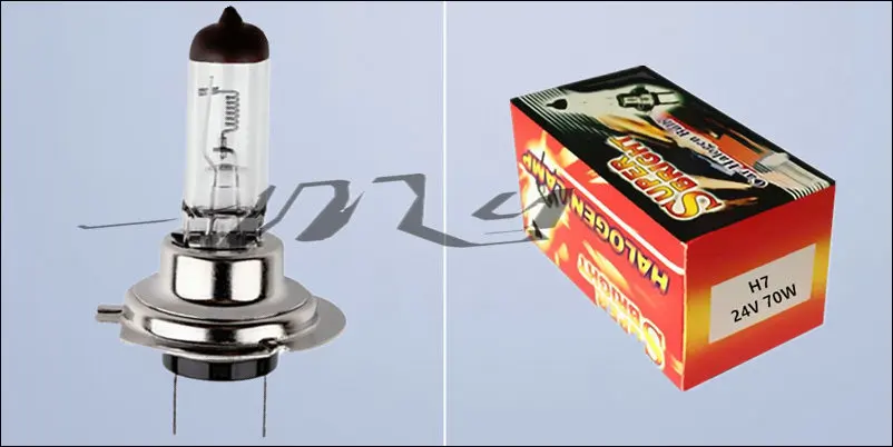 2pcs H7 24V 70W 4300K Yellow Fog Halogen Bulb light running Car Head Light Lamp car styling car light source parking day 5