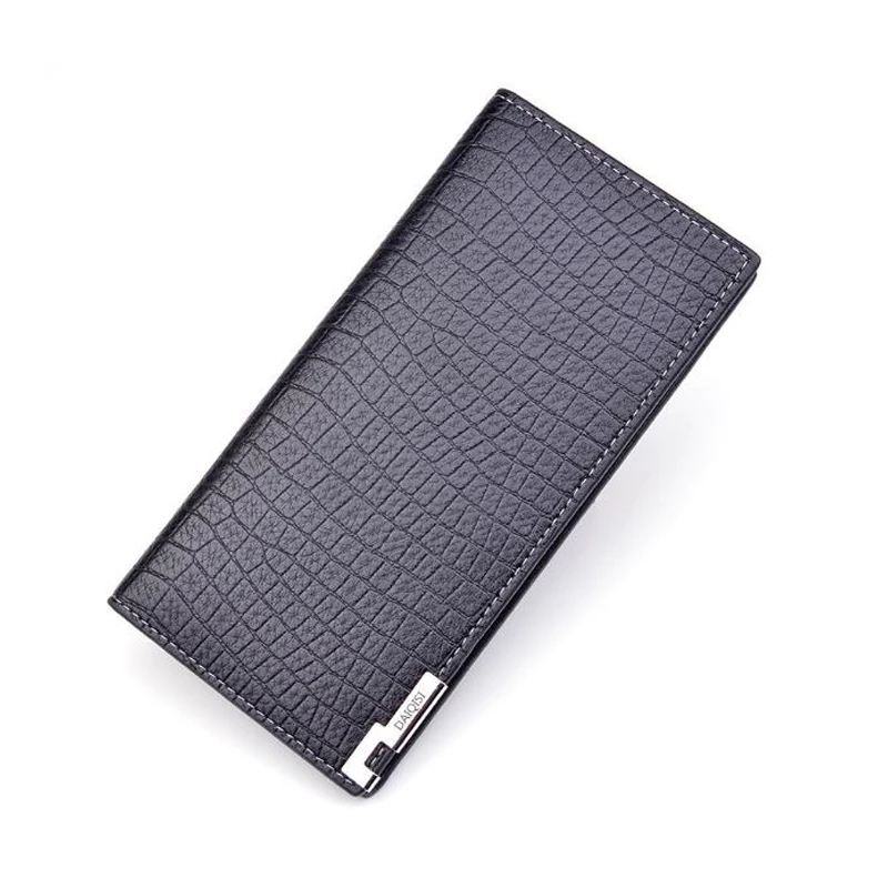 

Men's wallet long section three fold vertical section open 2019 new soft wallet multi-card large capacity wallet