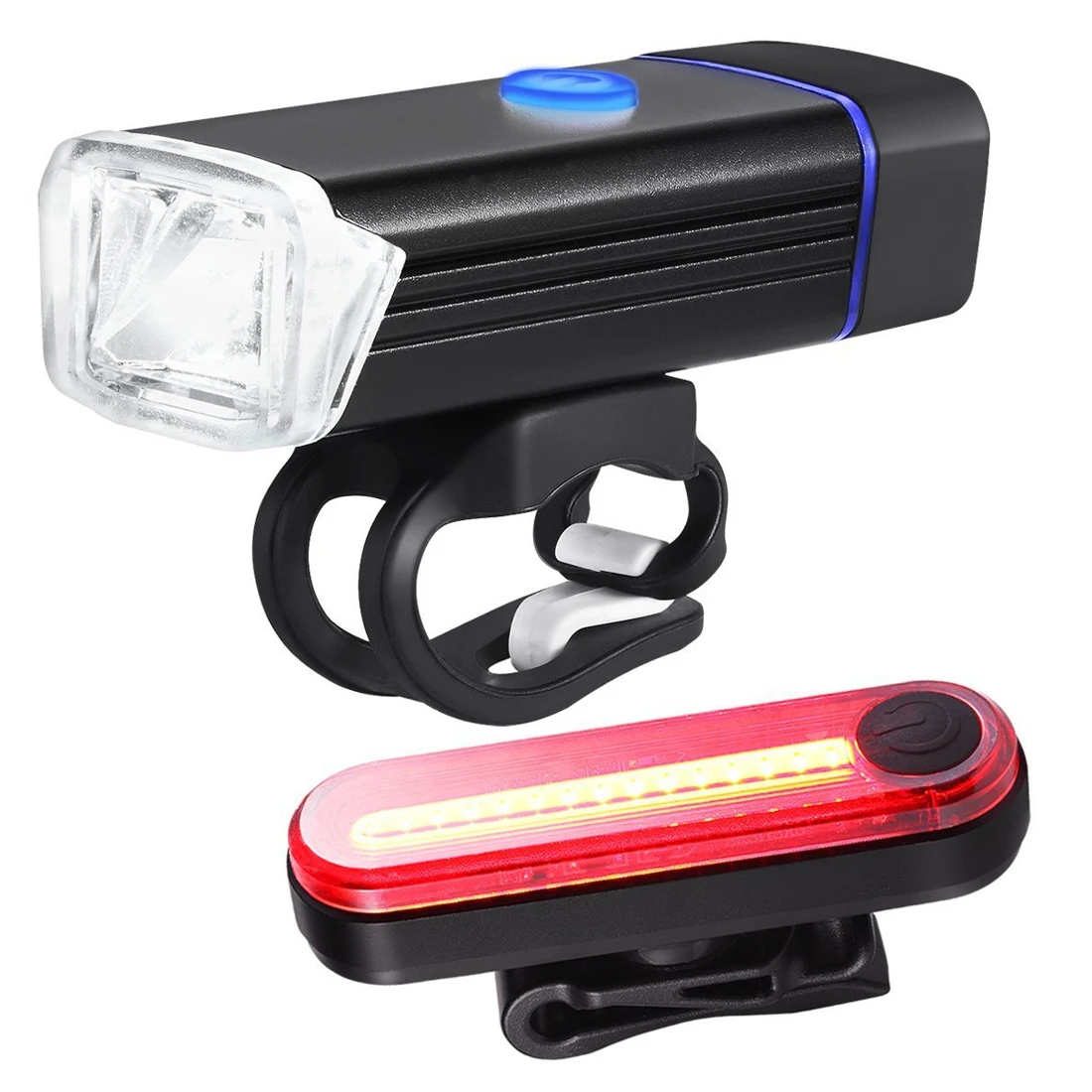 NEW Bicycle Lamp New Arrival Bike Torch USB Chargeable Led Front Light Tail Light Set Taillight