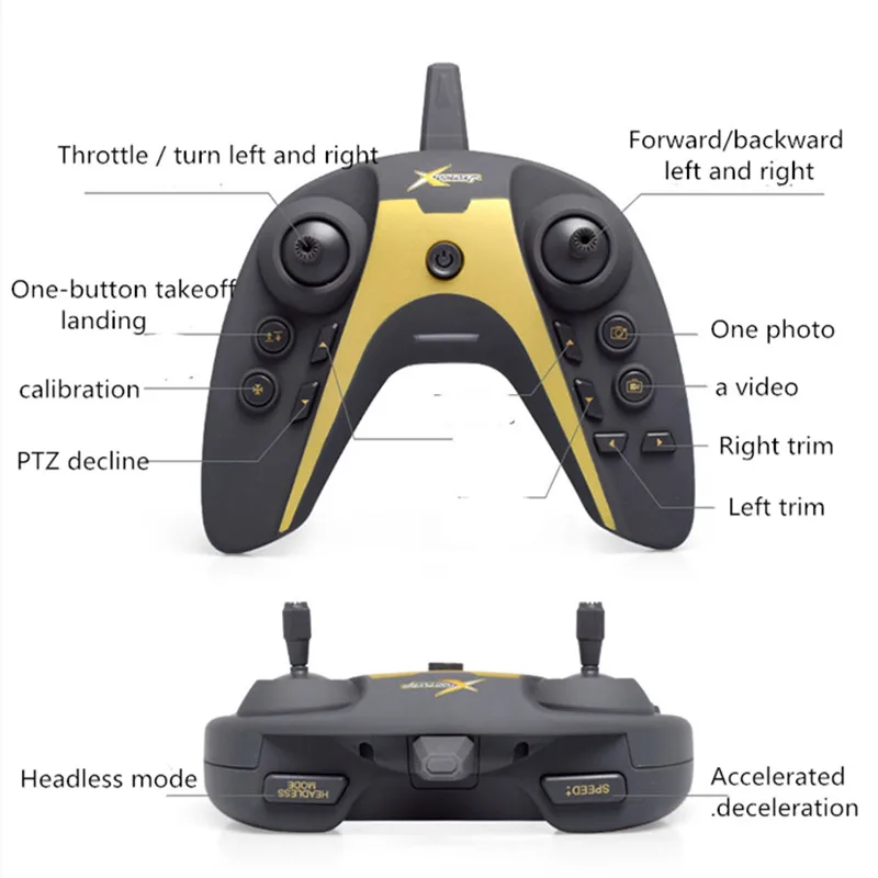 Мини дроны XT 1 talon с дистанционным управлением HD камера RC вертолет x pro складной 4k