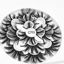 1/4/7 пар 25 мм долпонительные Удлиненные ресницы 8D норковые накладные ресницы мягким утеплителем не тестировано ручной норковые ресницы этап макияж ресниц