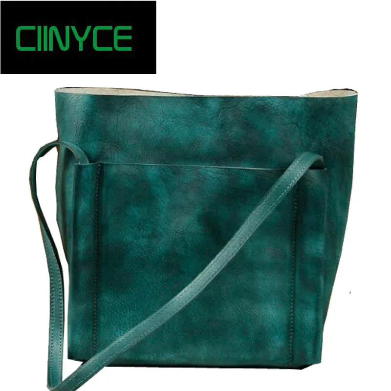 

Handmad Genuine Leather Women Sling Leisure Tote High Capacity Female Vintage Zipper Pockets Soft Cow Skin Shoulder Handbags