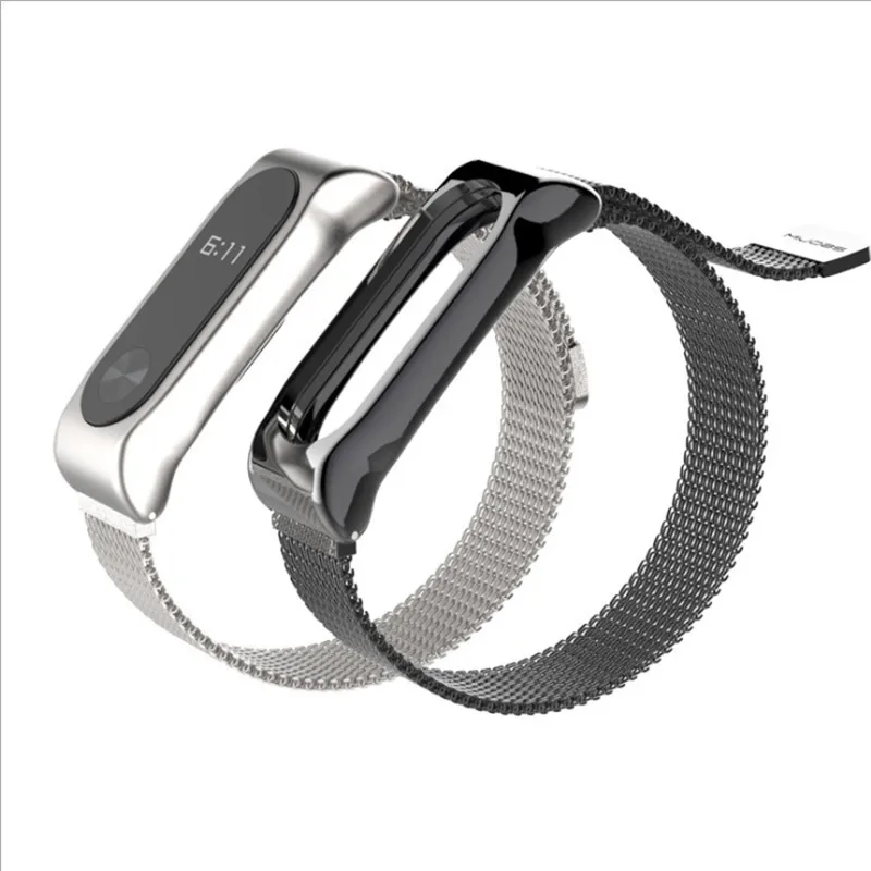 Mi jobs подходит для xiaomi mi 2 band mi 2 браслет металлический браслет из нержавеющей стали mi 2 band аксессуары Замена