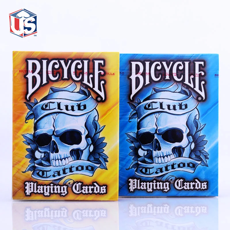 Good Quality BICYCLE Club Tattoo V2 Playing Cards Original USA Bicycle Poker 88*63mm
