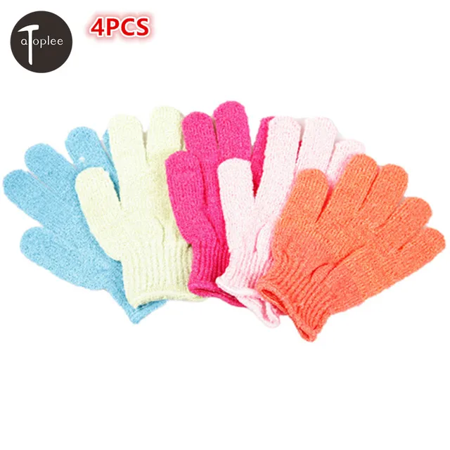 Best Offers 4Pcs Skin Shower Wash Cloth Shower Scrubber Back Scrub Exfoliating Body Massage Sponge Bathing Gloves Random Color Best Offers 4Pcs Skin Shower Wash Cloth Shower Scrubber Back Scrub Exfoliating Body Massage Sponge Bathing Gloves Random Color