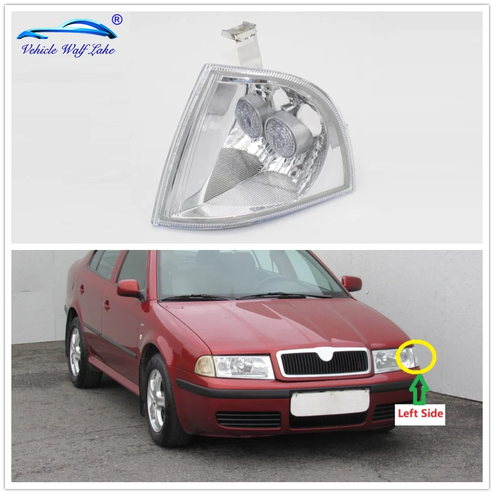 

For Octavia A4 MK1 1996 1997 1998 1999 2000 2001 2002 2003 2004 2005 2006 2007 2008 2009 Front Turn Signal Flasher Corner Light