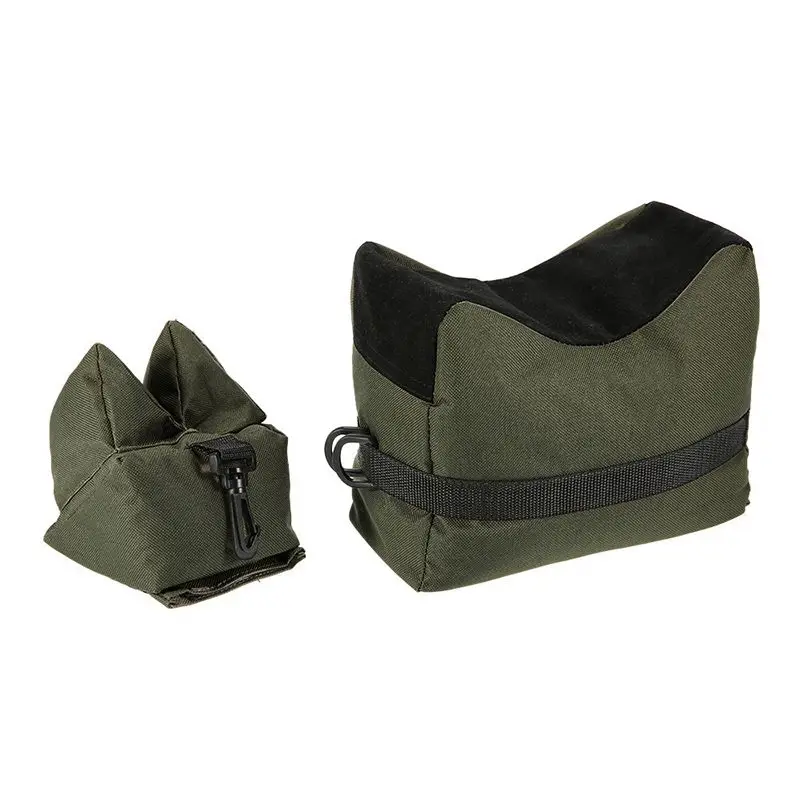 Unfilled Rifle bag Tactical Gun Front& Rear Bag Target Stand Support Sandbag Bench Sniper Shooting Hunting Accessories - Цвет: Хаки