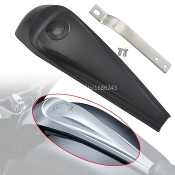 

Matte Black Motorcycle Smooth Dash Fuel Console Gas Tank Cap Cover Sealing Fit For Harley Touring Electra Glide Street 08-18