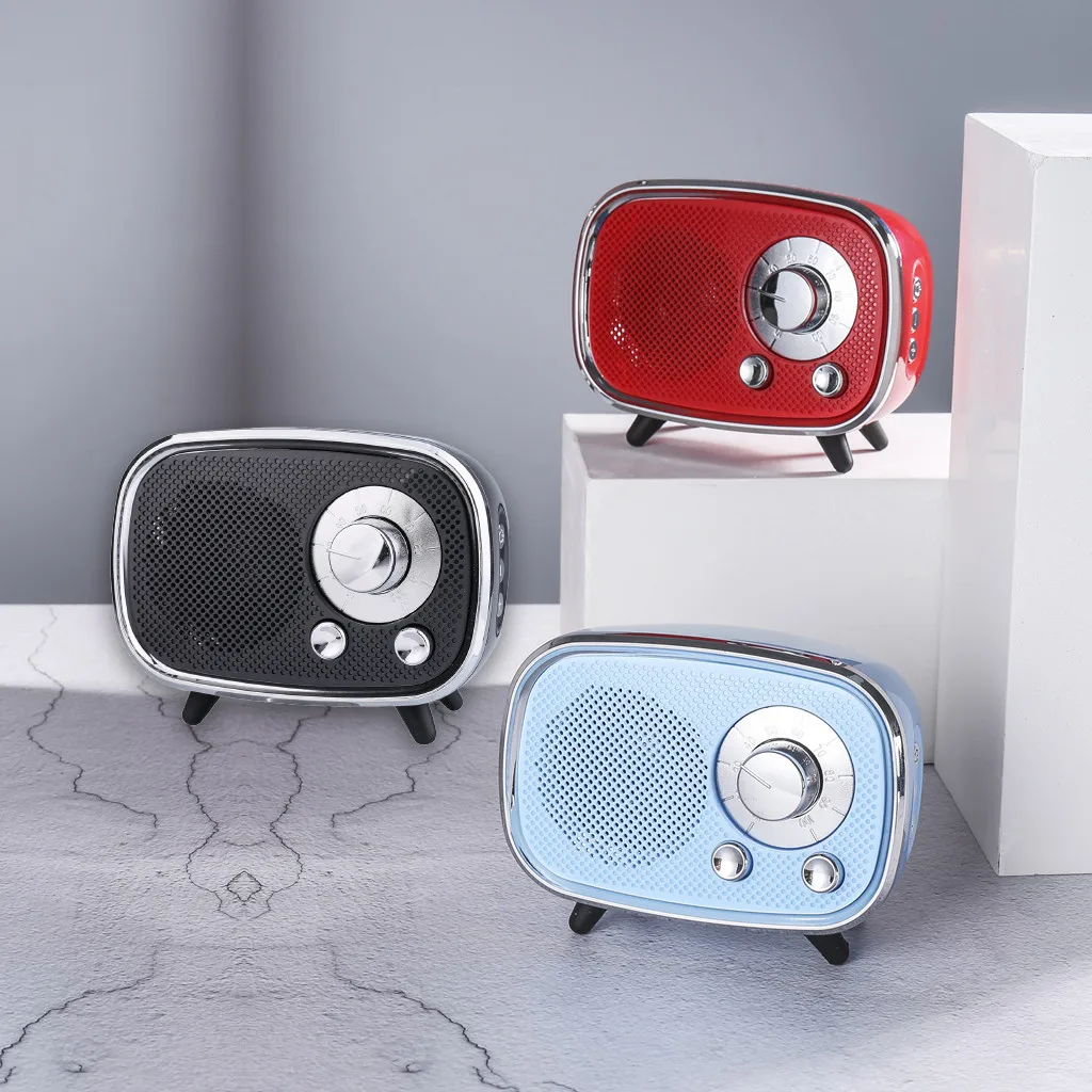 Портативный беспроводной мини динамик USB радио Fm Bluetooth пластиковый FM + с функцией